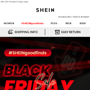 #SHEINgoodfinds x SHEIN Black Friday