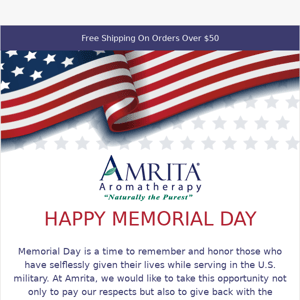 Relax this Memorial Day with Amrita