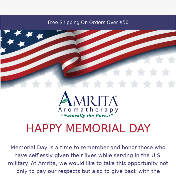 Relax this Memorial Day with Amrita