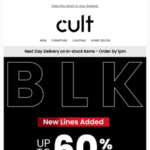 Black Friday New Lines Added- up to 60% off