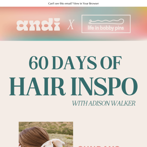 Sign Up to Unlock 60 Days of Hairstyles