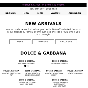 New Dolce & Gabbana, DSquared2, Anine Bing, And More