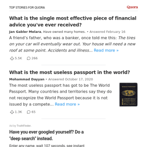 What is the single most effective piece of financial advice you've ever received?