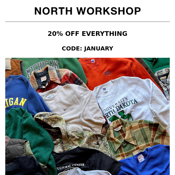 Flash Sale | 20% Off Everything