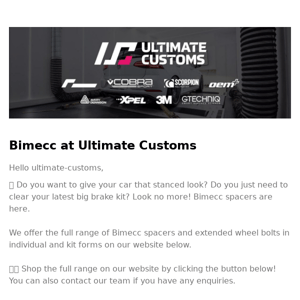 Get that perfect stance with Bimecc spacers 😏