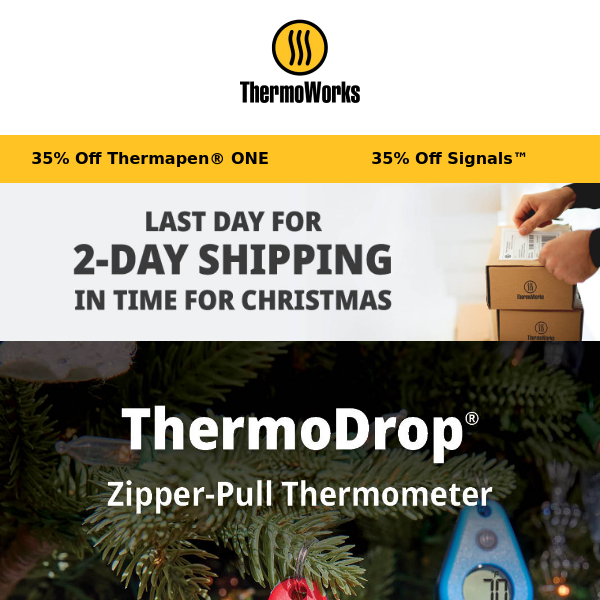 6 Hour Flash Sale… 35% Off ThermoWorks DOT Thermometer