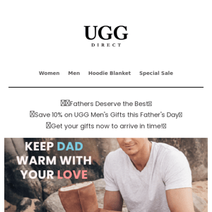 👨‍👧‍👦💙Father's Day Sale Starts Early! Snag 10% OFF on Men UGG's Hottest Styles!👞