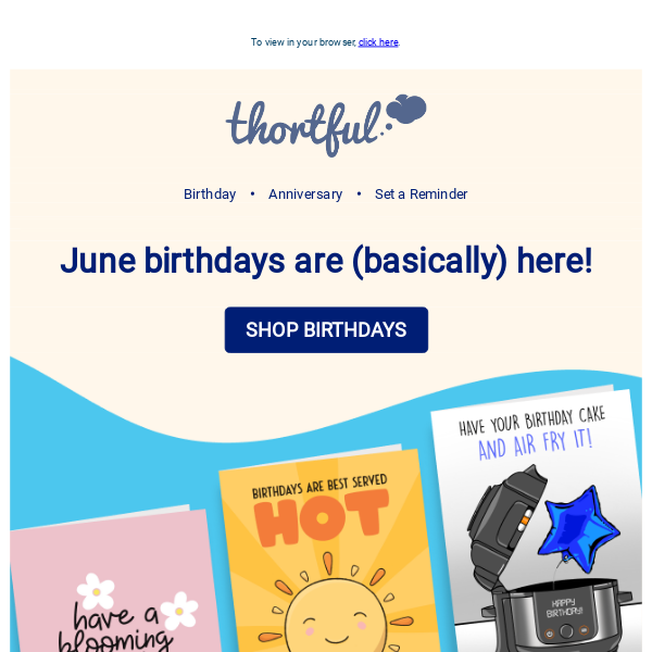 Someone has a June birthday, right?