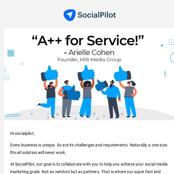 “A++ for Service!” - Arielle Cohen