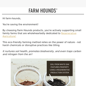 You're making a difference Farm Hounds!