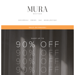 EXTENDED ⏰ The Mura Frenzy Ends Midnight!