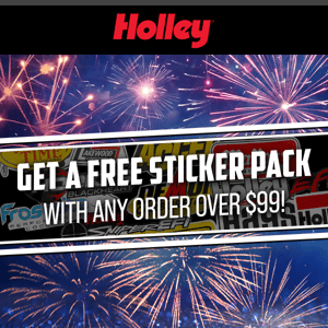 HAPPY 4TH: FREE Sticker Pack on Orders $99+ This Weekend ONLY!