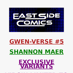 🔥 PRE-SALE TOMORROW at 2PM (ET) 🔥 GWENVERSE #5 SHANNON MAER EXCLUSIVES! 🔥 VIRGIN LIMITED TO 800 COA 🔥 PRE-SALE SUNDAY (7/03) at 2PM (ET) / 11AM(PT) 🔥