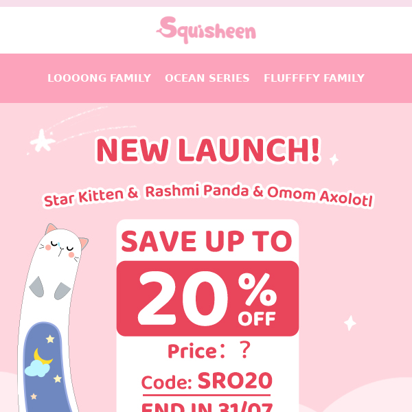 NEW ARRIVAL! Save 20% Off for Loooong and Fluffffy Family