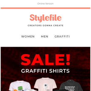 Wegen Lagerumzug jetzt alle Graffiti T-Shirts nur 9.99 EUR!