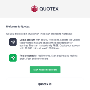 Welcome to Quotex