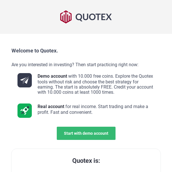 Quotex Promo Codes