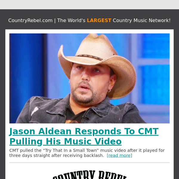 Jason Aldean Responds To CMT Pulling His Music Video