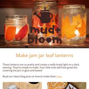 🍂🍁Make a jam jar leaf lantern and get 30% off a November box