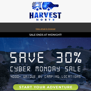 [FINAL HOURS] Cyber Monday Sale Ends At Midnight