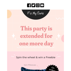 EXTENDED🚨! One more day to win a Freebie🎉