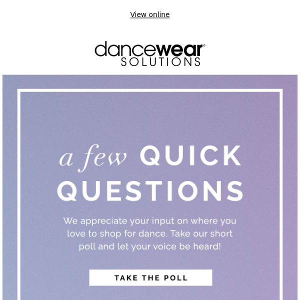 Where do you ❤️ to shop for dance? 