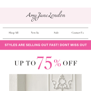 Selling out! Up to 75% off