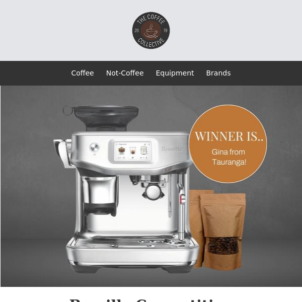 Our Breville Competition Winner Is...