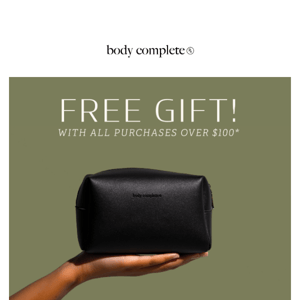 Free gift with purchase offer ends soon!