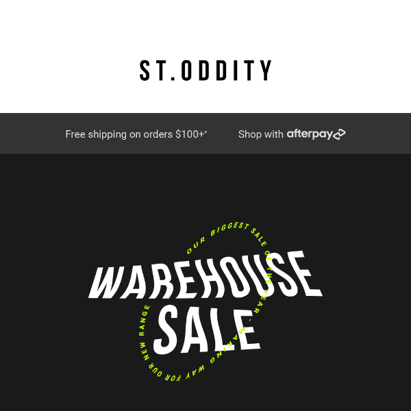 St Oddity, our biggest sale of the year has started!