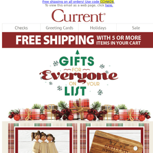 Our Very Merry Gifts Ship for Free!