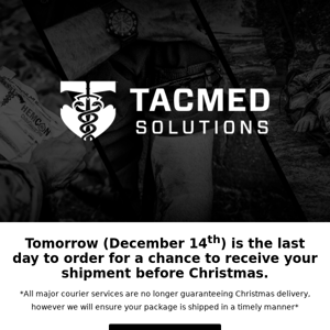 LAST DAY for Holiday Guaranteed Shipping