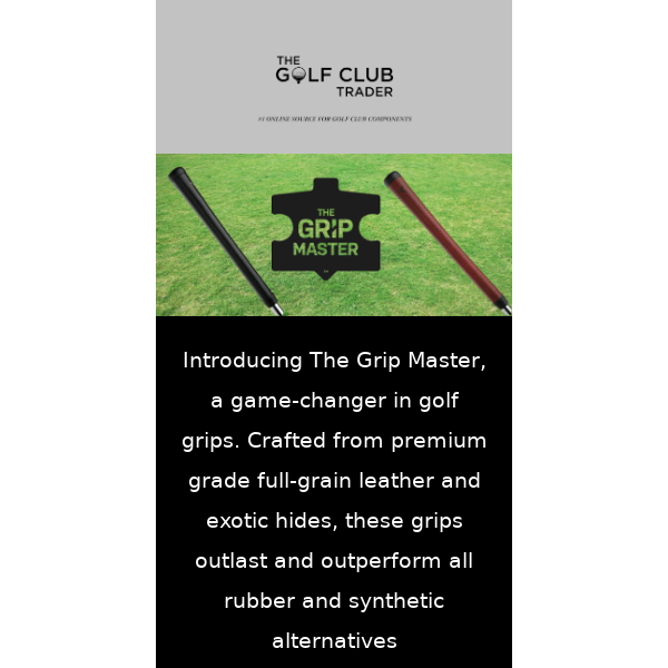 Grip the Game: The Grip Master Leather Grips - Now Available