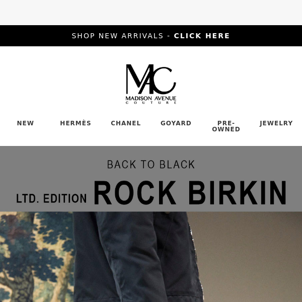Hermes Birkin 40 HAC Rock Black Evercolor Palladium Hardware – Madison  Avenue Couture