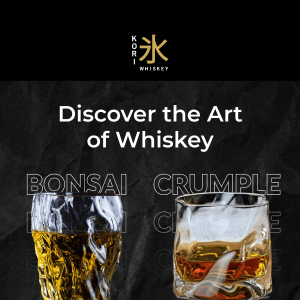 Experience the Twisted Beauty of Japanese Art with Kori Whiskey Glasses 🥃