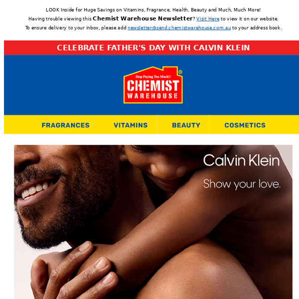 Celebrate Father's Day with Calvin Klein - Chemist Warehouse