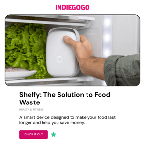 Tired of food going bad in the fridge? This device is your solution