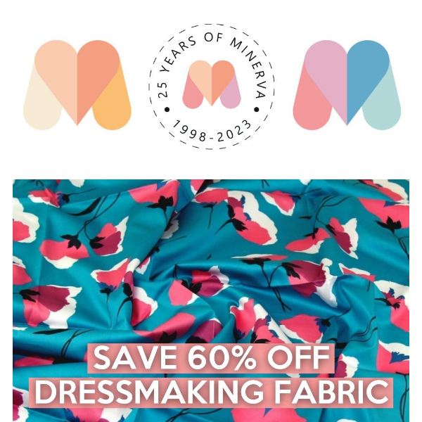 Sew a dress for less with 60% off fabric