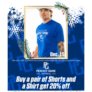 PG Apparel 21 Days of Xmas Sale - Shorts + Shirt