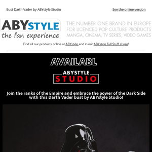 Discover the Darth Vader bust by ABYstyle Studio!