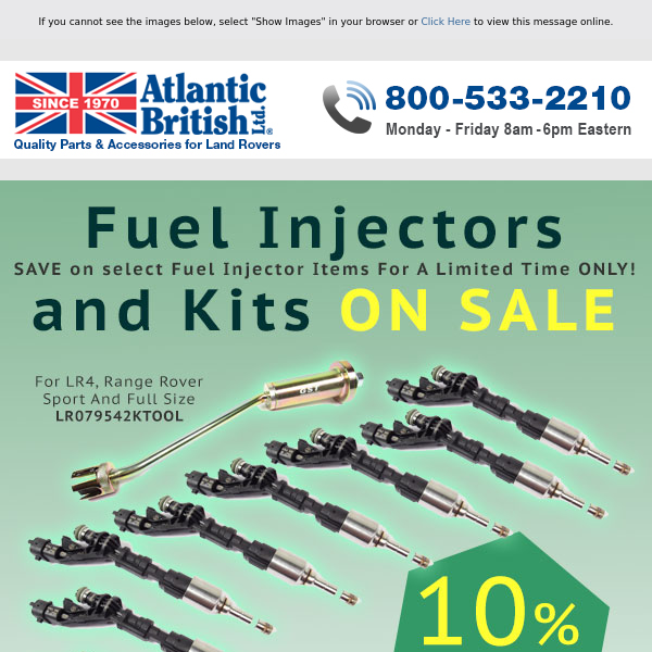 Fuel Injectors and Fuel Injector Kits On SALE Starting 10/13/23