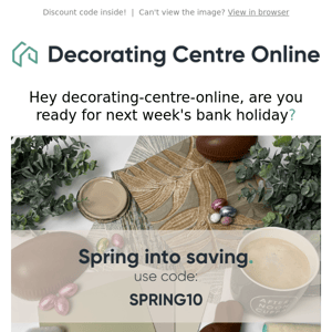 Hey Decorating Centre Online - our spring sale has sprung! 💐🌷