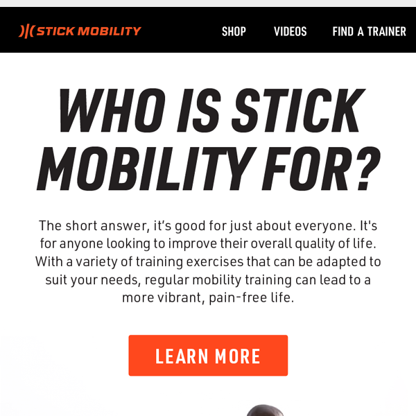 Why Mobility Training is Not Just For Athletes