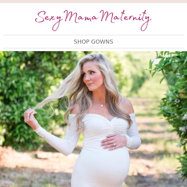 White Maxi Maternity Dress - Sexy Mama Maternity