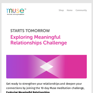 [Starts Tomorrow ]Join the FREE Exploring Meaningful Relationships Challenge
