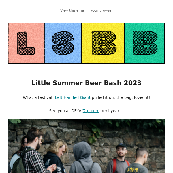 🌀💘🌻 Little Summer Beer Bash 2023 🌻💘🌀