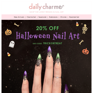 Spooky SALE 👻 20% Off Halloween Nail Art!