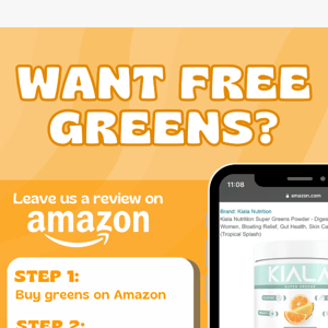 Want FREE Greens?? 💚✨