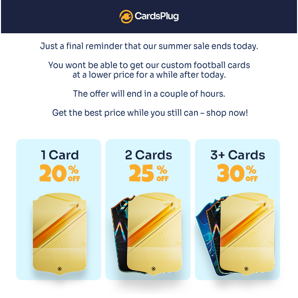 Last Chance, Cards Plug ! ⌛️