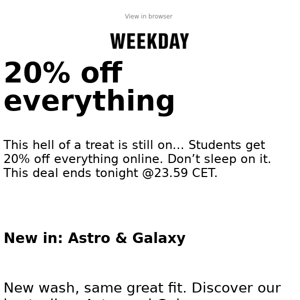 Last chance | Students get 20% off online